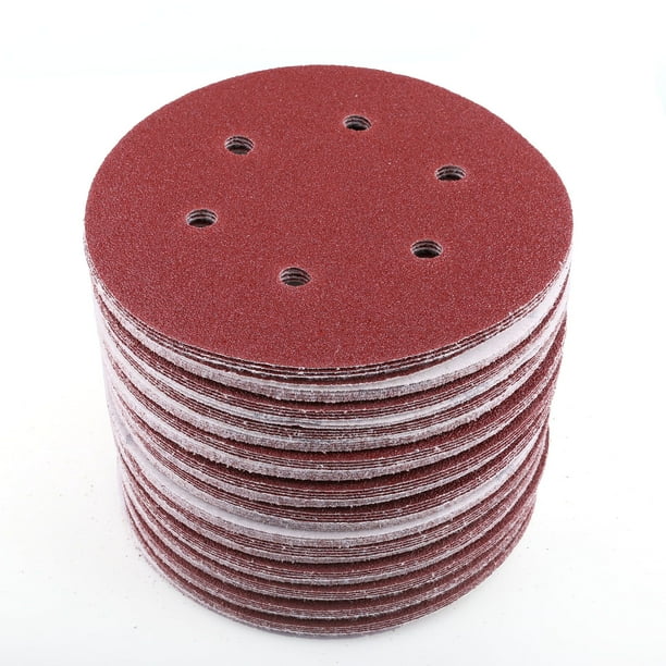 uxcell 5-Inch Sanding Disc 6 Holes 400 Grits Aluminum Oxide Flocking Back Sandpapers for Sanders 50 Pcs uxcell 5-Inch Sanding Disc 6 Holes 400 Grits Aluminum Oxide Flocking Back Sandpapers for Sanders 50 Pcs